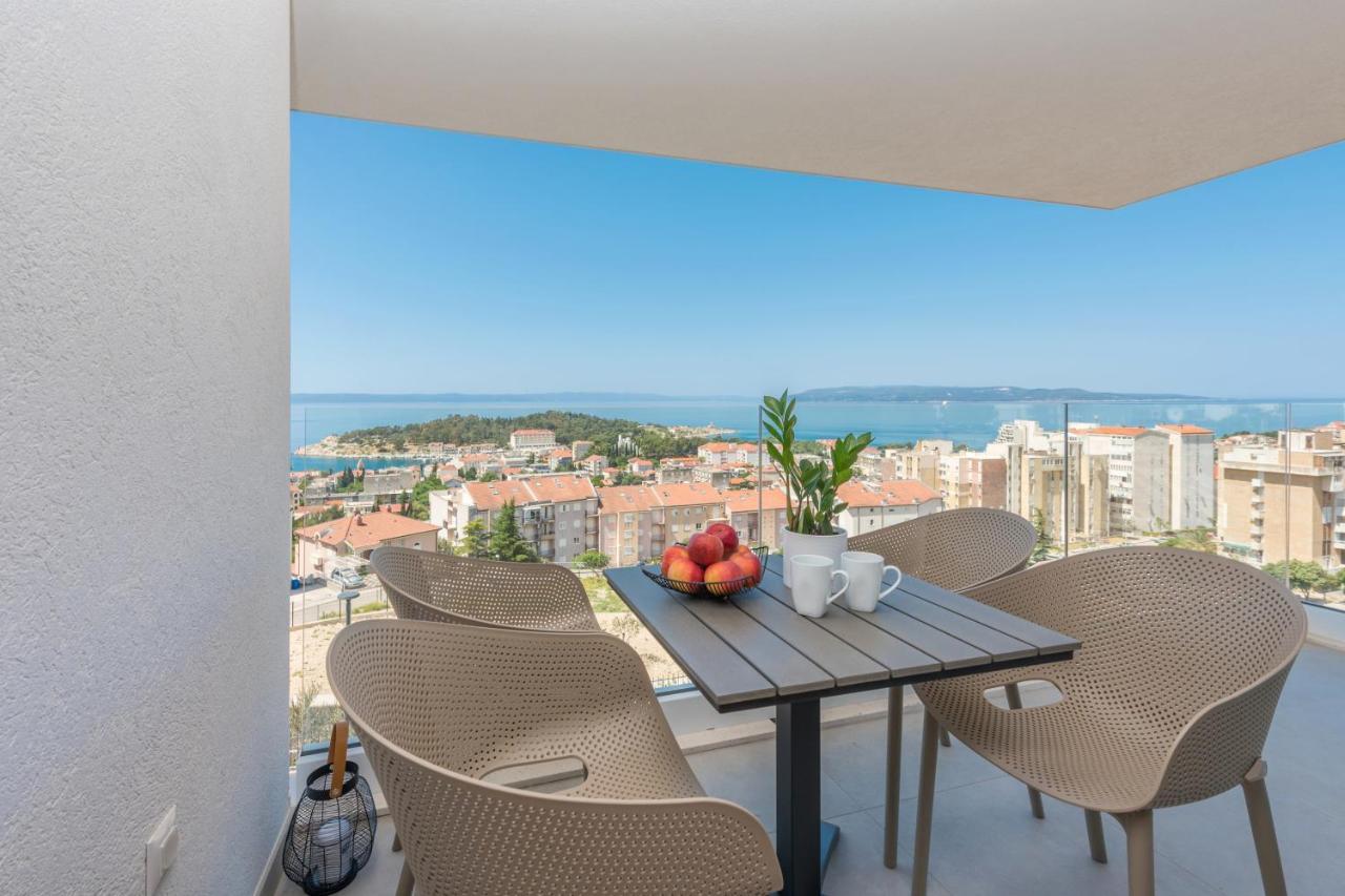 Luxury Adria Sea & City View Apartment มาคาร์สกา ภายนอก รูปภาพ
